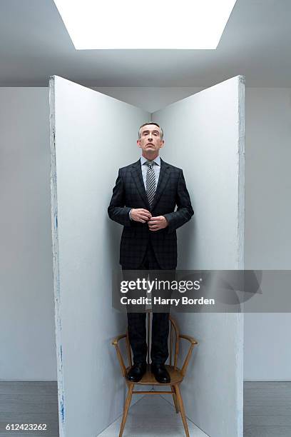 Comedian, actor and campaigner Steve Coogan is photographed for the Guardian on September 14, 2015 in London, England.