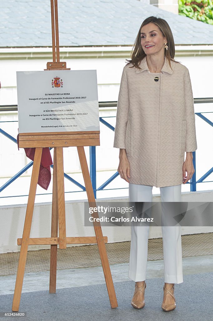 Queen Letizia Of Spain Inaugurates FP Course