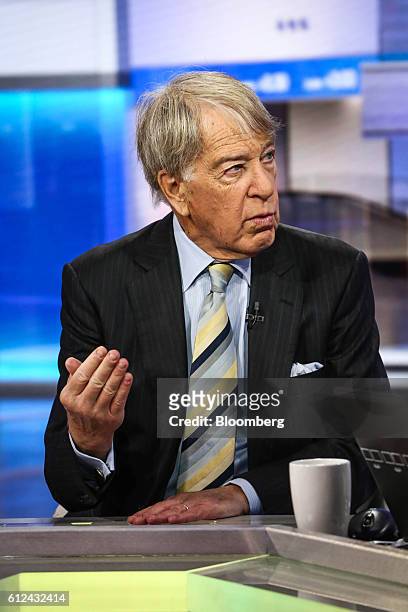 Roger Altman, chairman and founder of Evercore Partners Inc., speaks during a Bloomberg Television interview in New York, U.S., on Tuesday, Oct. 4,...