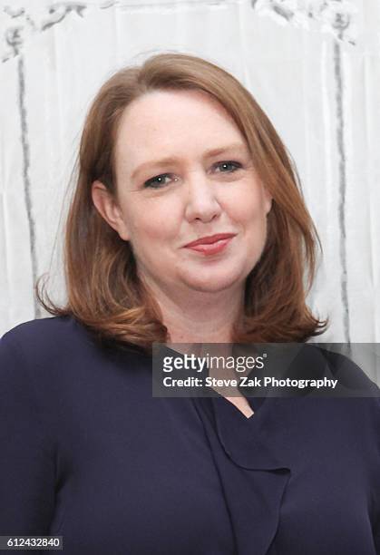 Writer Paula Hawkins attends Build Series to discuss her new movie "Girl On The Train" at AOL HQ on October 4, 2016 in New York City.