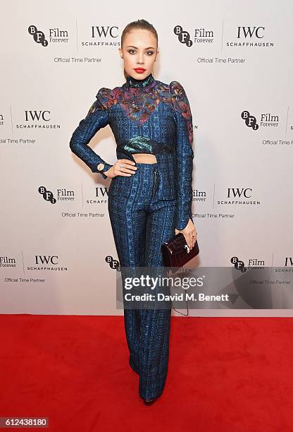 Xenia Tchoumi attends the IWC Schaffhausen Dinner in Honour of the BFI at Rosewood London on October 4, 2016 in London, England.