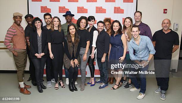 Director Leigh Silverman, Joel Perez, Emily Padgett, Joshua Bergasse, Asmeret Ghebremichael, Georgia Stitt, Sutton Foster, Cody Williams, Shuler...