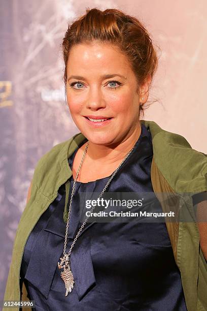 Muriel Baumeister attends the 'Das Kalte Herz' premiere at Kino International on October 4, 2016 in Berlin, Germany.