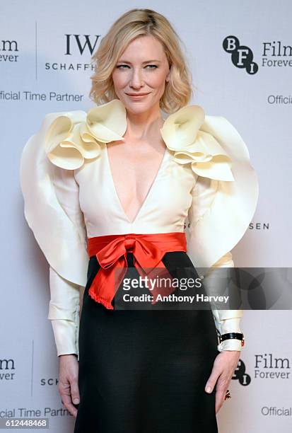 Cate Blanchett attends the IWC Gala in honour of The British Film Institute at Rosewood Hotel on October 4, 2016 in London, England.