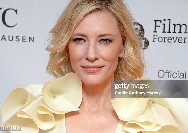 Cate Blanchett attends the IWC Gala in honour of The British Film Institute at Rosewood Hotel on October 4, 2016 in London, England.