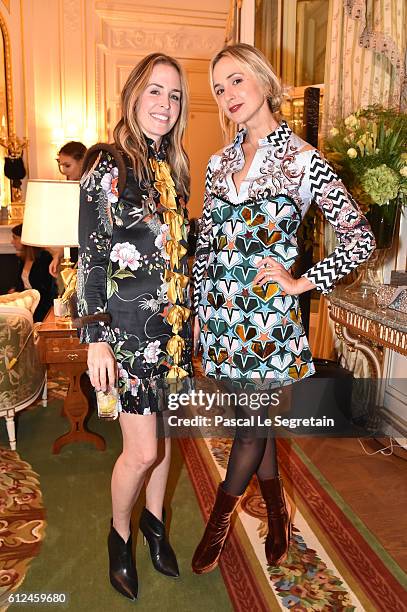 Brett Heyman and Elisabeth von Thurn und Taxis attend the Edie Parker SS'17 Collection 'Vices and Virtues" Diner as part of the Paris Fashion Week...