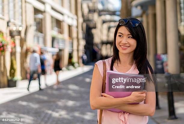 asian student in london - japanese people lesson english stock pictures, royalty-free photos & images