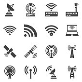 Vector  wireless icons set