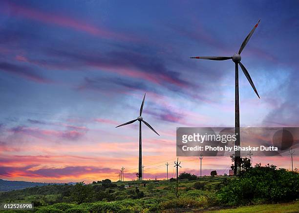wind mill - renewable energy india stock pictures, royalty-free photos & images