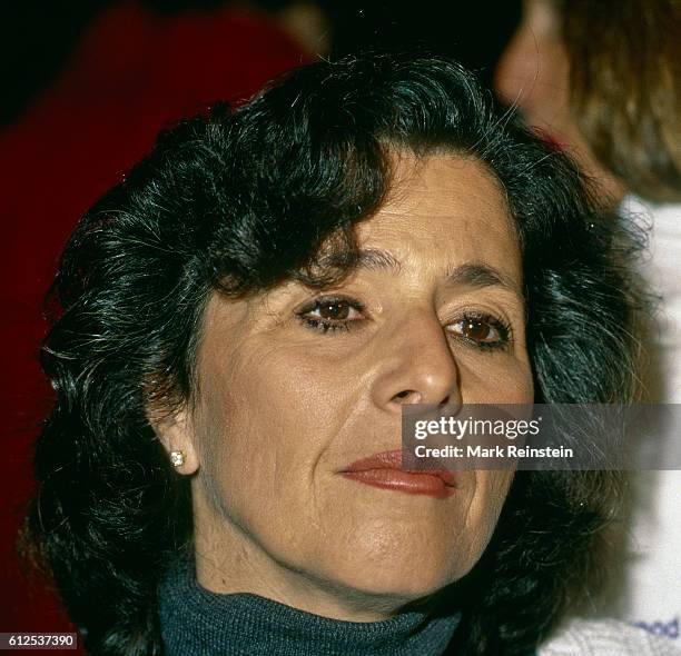 Close-up of junior United States Senator from California Barbara Boxer, Washington DC, 1992.