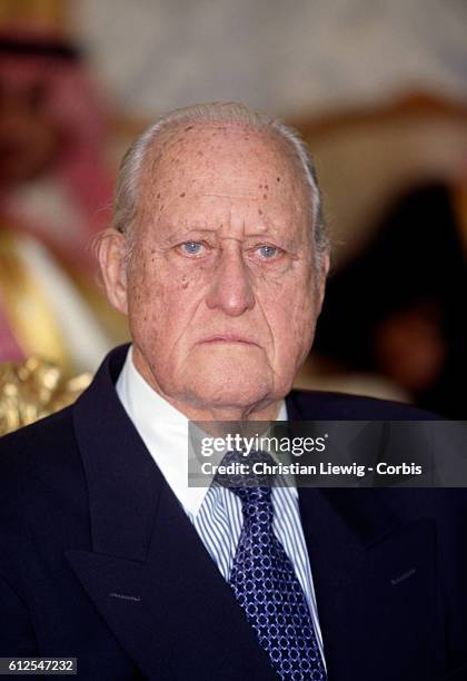 Joao Havelange, honorary president of the Federation Internationale de Football Association and president from 1974 to 1998.