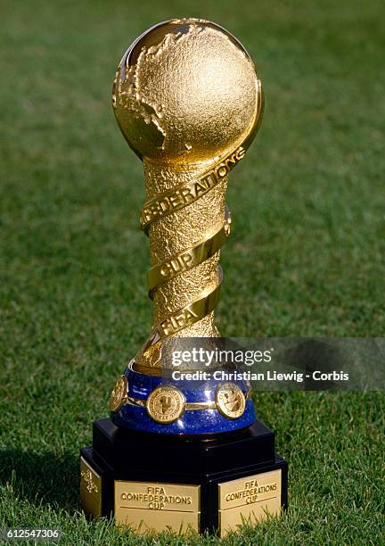 The FIFA Confederations Cup trophy.