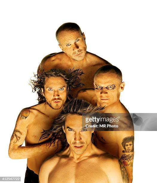 Red Hot Chili Peppers are photographed for Rolling Stone Magazine in 2006 in Los Angeles, California