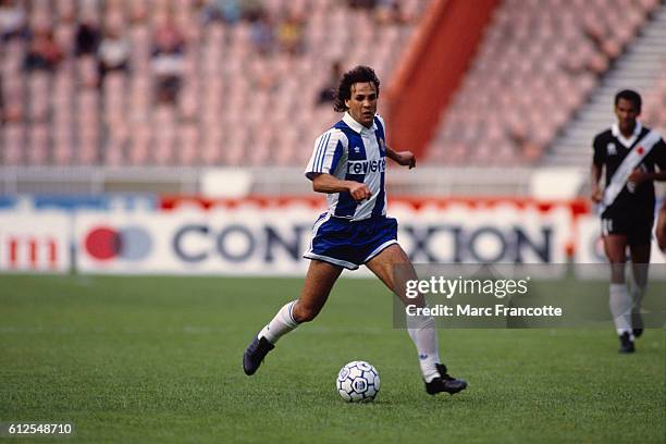 Algerian soccer player Rabah Madjer .