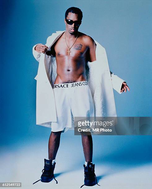 Rapper/music producer Sean "Diddy" Combs is photographed for Rolling Stone Magazine in 1997.