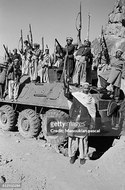 The Afghan Mujahideen fought against the Soviet invasion of Afghanistan during the 1980s that began on December 25, 1979. | Location: Asmar, Kunar...