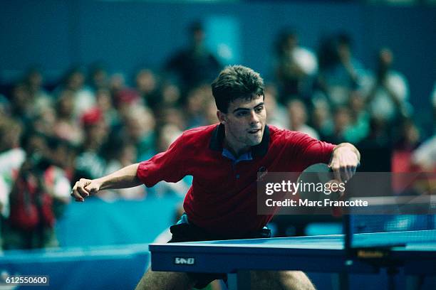 Jean-Philippe Gatien from France during the 1992 Olympics. | Location: Barcelona, Spain.