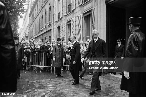 Inauguration of new French President Georges Pompidou.