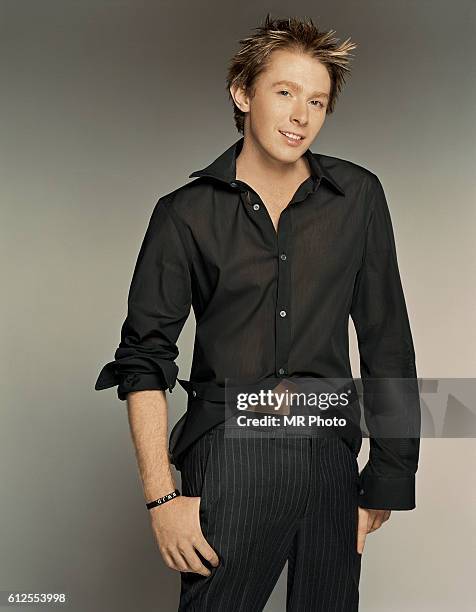 Singer Clay Aiken is photographed for Rolling Stone Magazine in 2003 in Los Angeles, California.