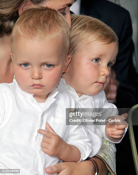 Belgian Queen Paola celebrates her 70th birthday at Laeken Royal Palace in the presence of princes Aymeric and Nicolas , the twin sons of Prince...