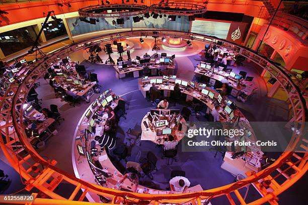 Headquarter of Al Jazeera channel, english language International news and current affairs channel based in the Middle East