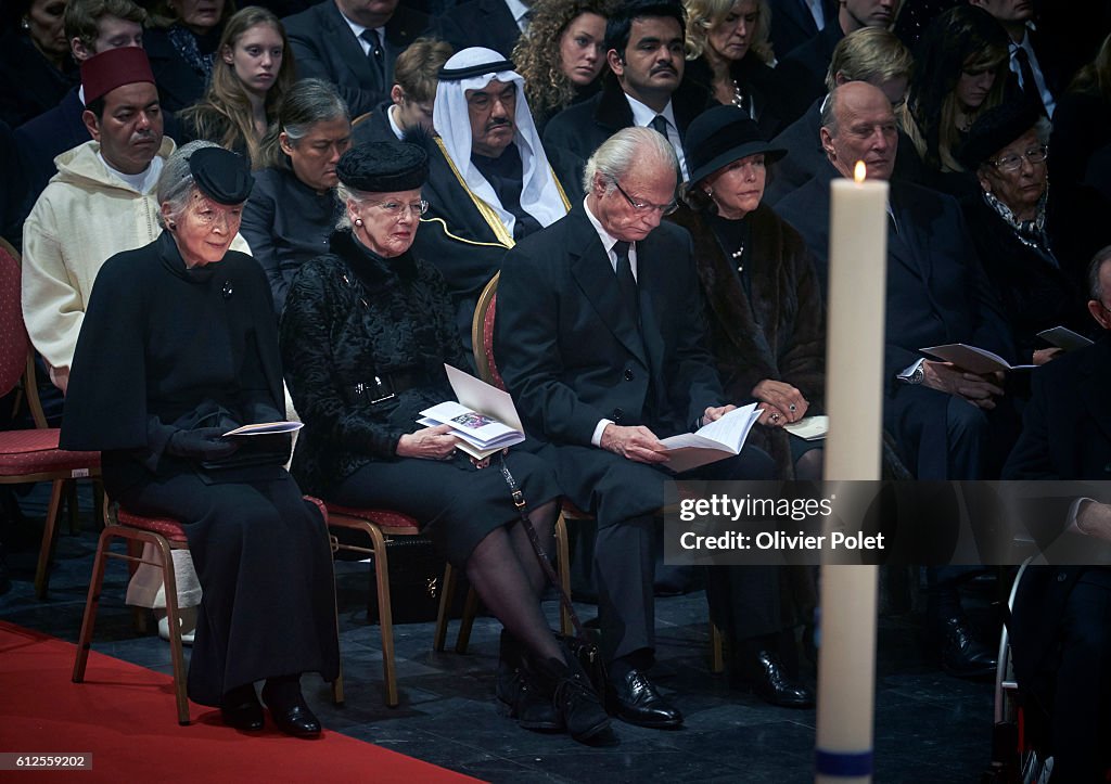 FABIOLA FUNERAL CATHEDRAL ST MICHE IN BRUSSELS