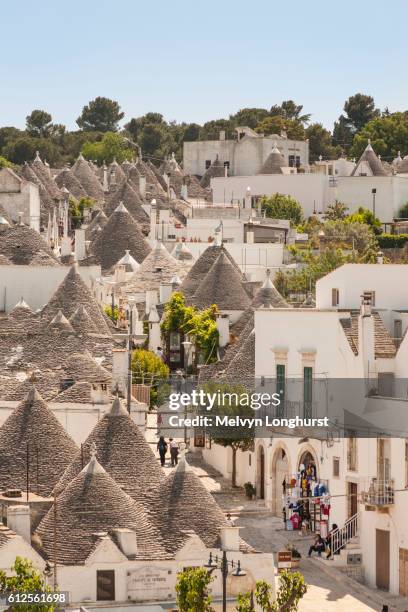 alberobello in the puglia region of italy - alberobello stock pictures, royalty-free photos & images