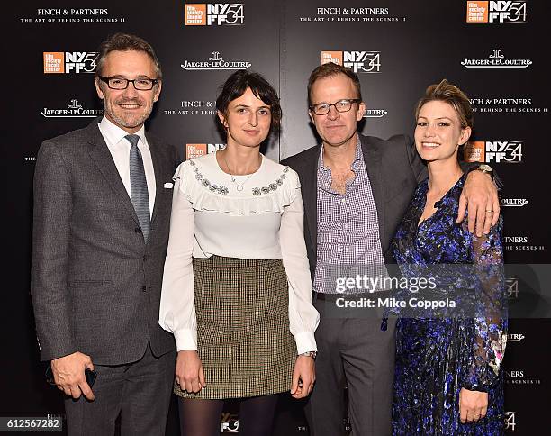 Laurent Vinay, Alice Rohrwacher, Tom McCarthy and Wendy McCarthy attend the JLC Hauser Cocktails event during the 54th New York Film Festival at...