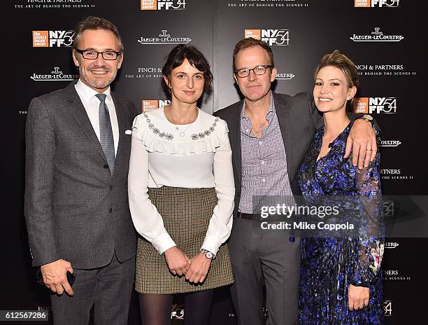 Laurent Vinay, Alice Rohrwacher, Tom McCarthy and Wendy McCarthy attend the JLC Hauser Cocktails event during the 54th New York Film Festival at...