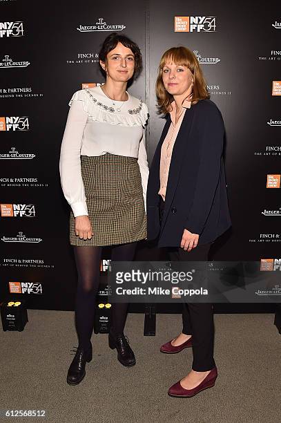 Directors Alice Rohrwacher and Maren Ade attend the JLC Hauser Cocktails event during the 54th New York Film Festival at Hauser Patron Salon at Alice...