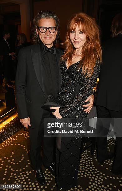 George Waud and Charlotte Tilbury attend the IWC Schaffhausen Dinner in Honour of the BFI at Rosewood London on October 4, 2016 in London, England.
