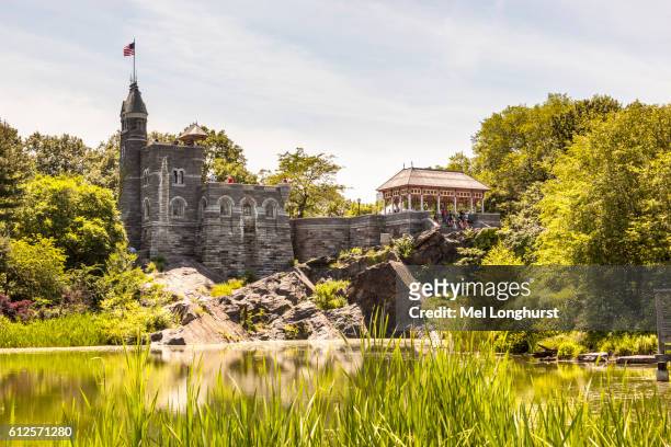 belvedere castle, central park, manhattan, new york city, new york, usa - york castle stock pictures, royalty-free photos & images