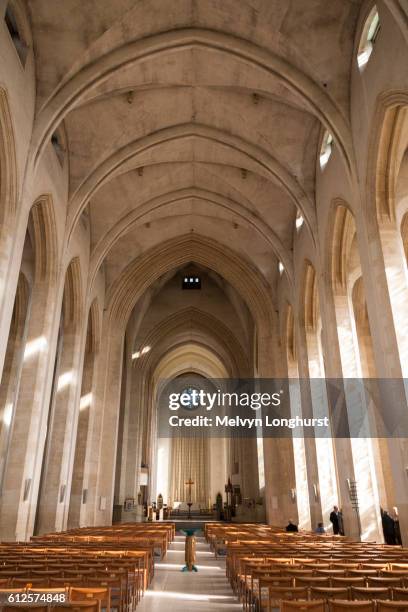 interior of guildford cathedral, guildford, surrey, england - guildford bildbanksfoton och bilder