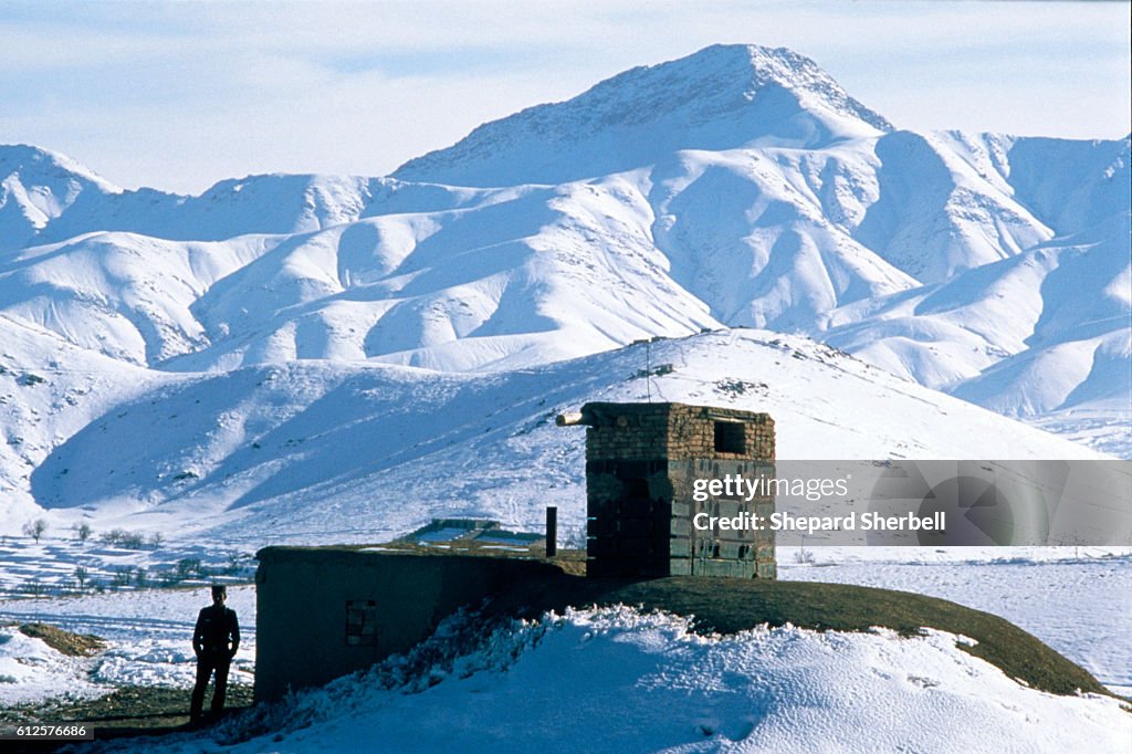 Afghan Army Post on Road to Kandahar