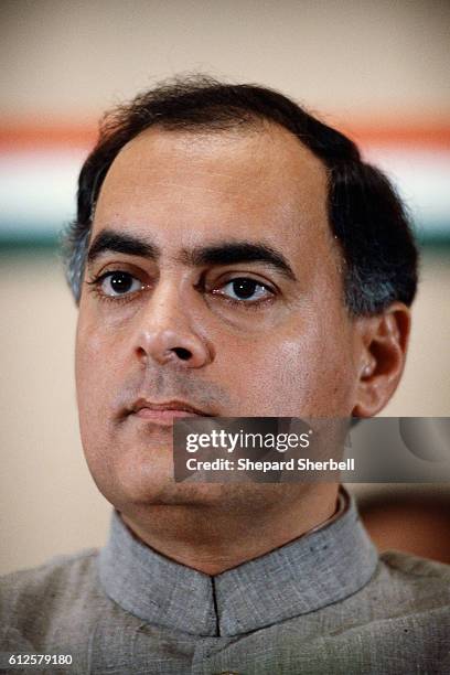 Rajiv Gandhi became Prime Minister of India upon the assassination of his mother, former Prime Minister Indira Gandhi.