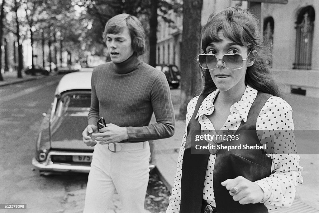 Richard and Karen Carpenter Crossing a Street