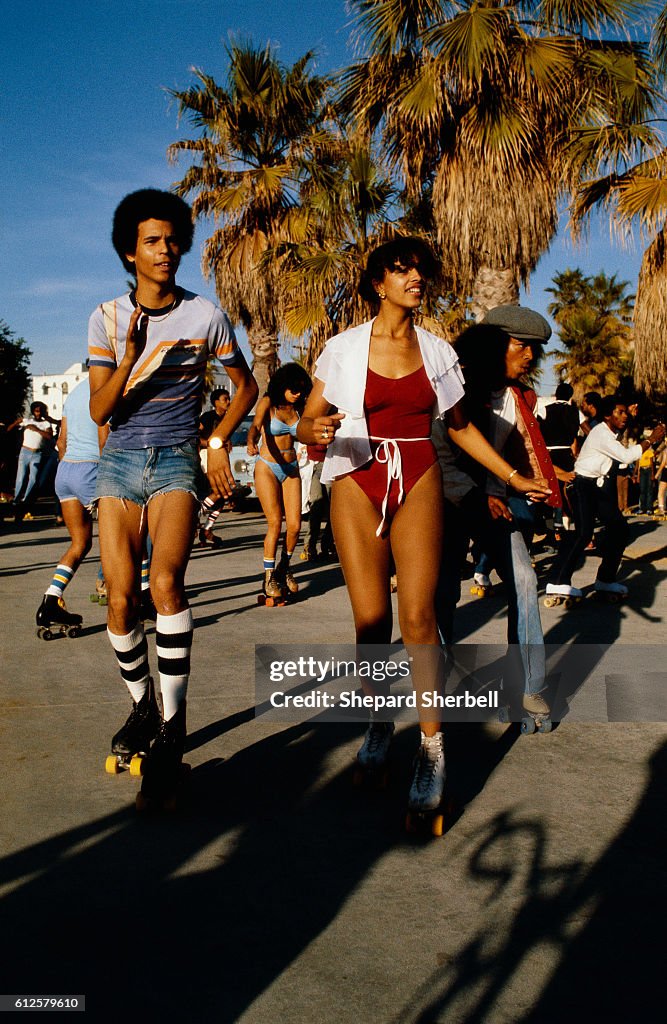 Roller Skaters in Venice Beach