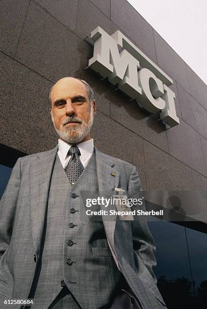 "Father of the Internet" Vinton G. Cerf outside the headquarters of MCI WorldCom, where he is Senior Vice President of Internet Architecture and...