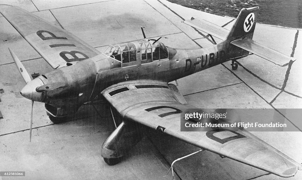 German Junkers JU.87A Stuka Dive Bomber