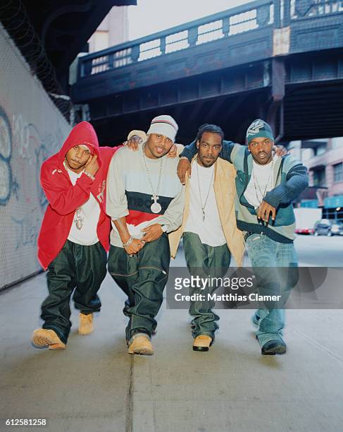 Jagged Edge rappers Kyle Norman, Richard Wingo, Brandon Casey and Brian Casey.