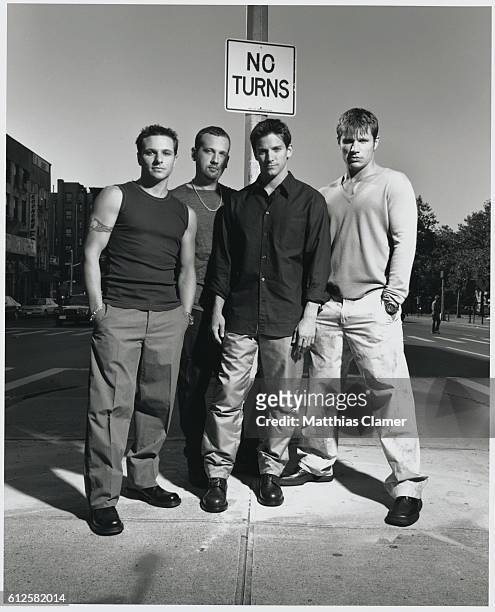Nick Lachey, Drew Lachey, Justin Jeffre and Jeff Timmons of 98 Degrees