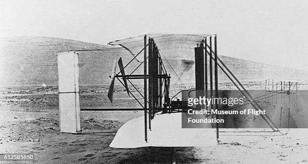The Wright Flyer 1903 prototype model biplane, which made the first powered flights with 3-axis control.