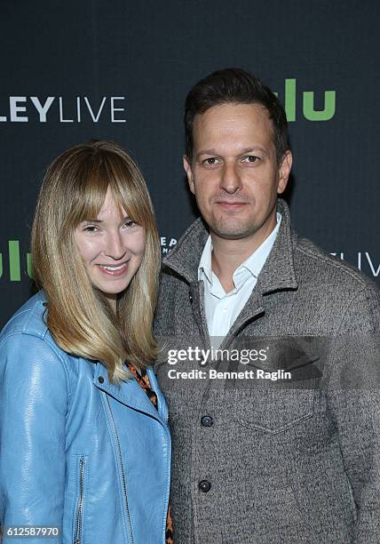 Actor Josh Charles and wife Sophie Flack attends the Loaded Questions: An Evening Of Drunk History" at The Paley Center for Media on October 4, 2016...