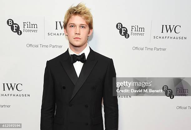 Joe Alwyn attends the IWC Schaffhausen Dinner in Honour of the BFI at Rosewood London on October 4, 2016 in London, England.