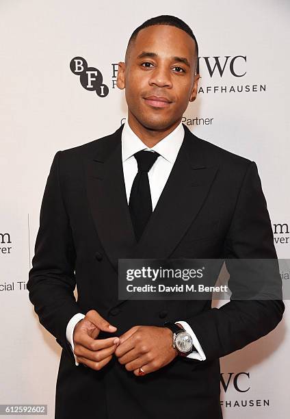 Reggie Yates attends the IWC Schaffhausen Dinner in Honour of the BFI at Rosewood London on October 4, 2016 in London, England.