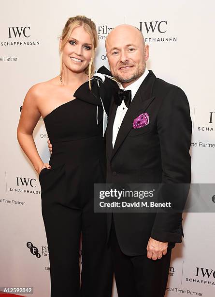 Lady Kitty Spencer and IWC CEO Georges Kern attend the IWC Schaffhausen Dinner in Honour of the BFI at Rosewood London on October 4, 2016 in London,...