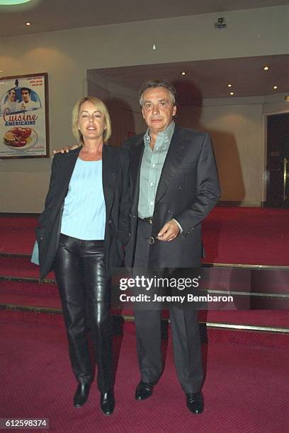 Michel and Babette Sardou at the Gaumont Marignan cinema.