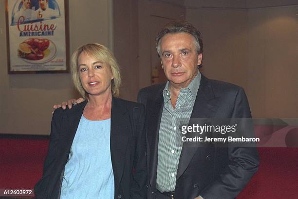 Michel and Babette Sardou at the Gaumont Marignan cinema.