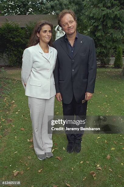 Valérie Benaïm et Guillaume Durand lors de la conférence de presse de rentrée de TF1.