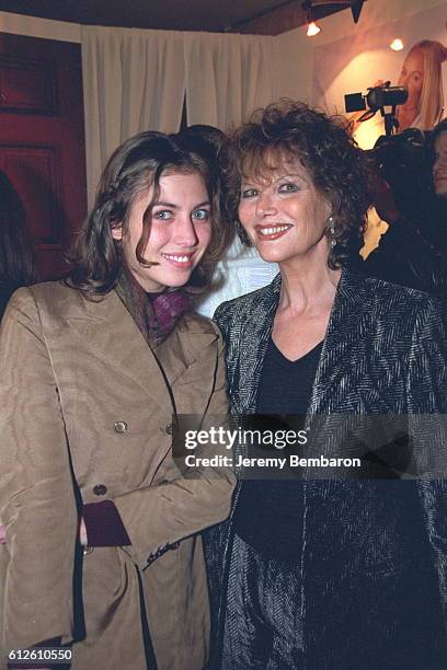 Actress Claudia Cardinale with her daughter Claudi-a Squitieri.